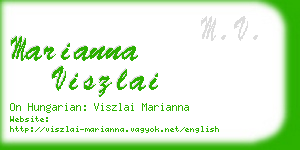 marianna viszlai business card